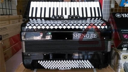 瑪雅琴行圣杰牌SJ2007 一款適合初學(xué)者的41鍵120貝司三排簧鍵盤樂器